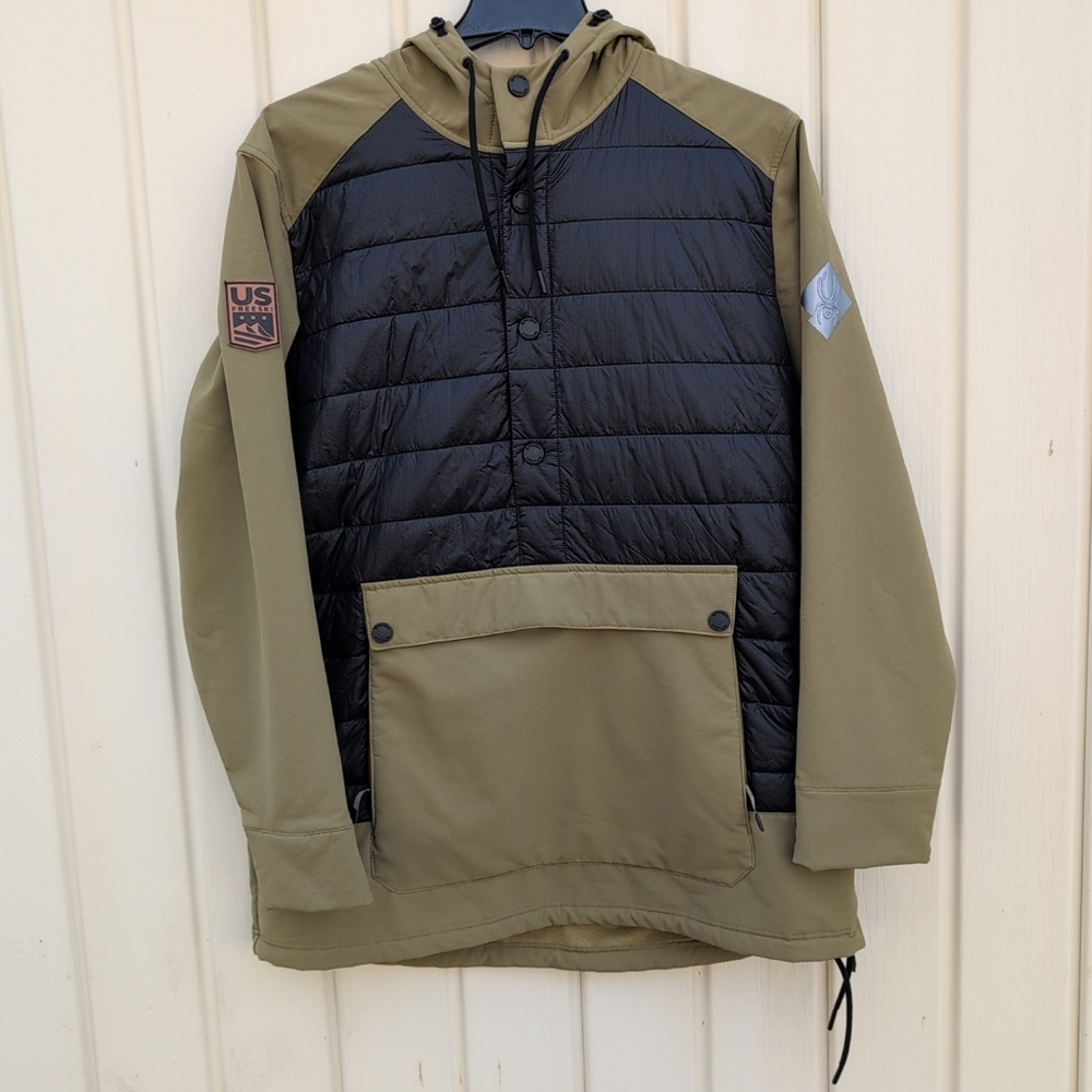 Spyder Jacket Mens Extra Large Hybrid Anorak Lightweight Insulated Outdoors